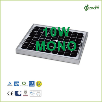 los paneles solares monocristalinos 10Wp con seguro del certificado IEC61730/IEC61215 y del producto