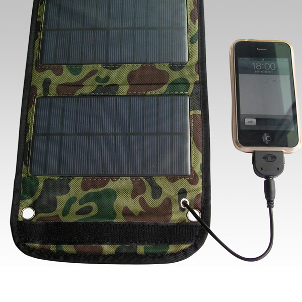 Cargador portátil plegable del panel solar del teléfono móvil del USB